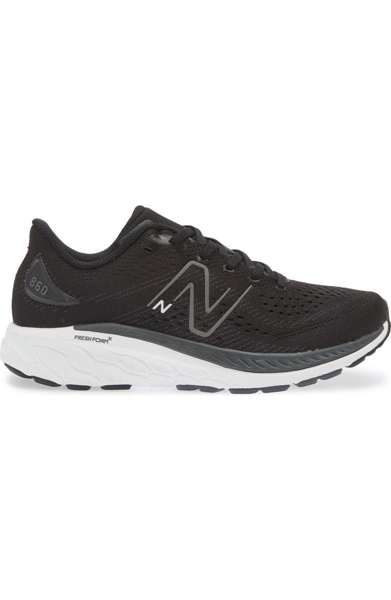 New Balance Kids' 860 Sneaker, Alternate, color, Black/ White