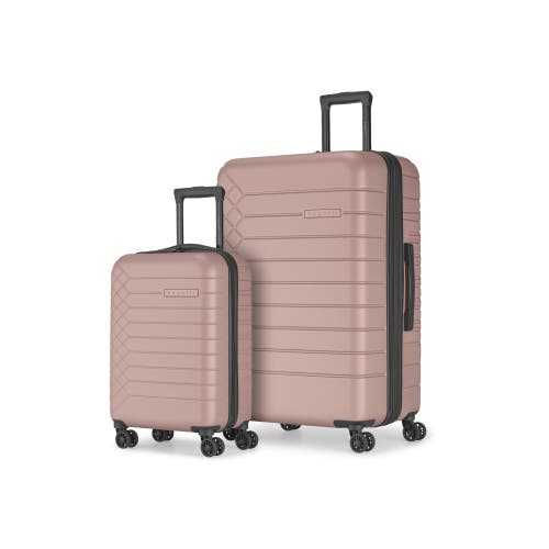 Bugatti Mecca 2 Piece Hardside Luggage Set With Expansion In Blush