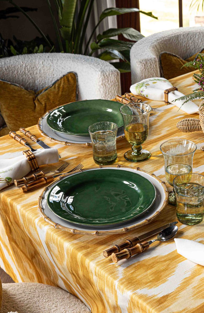 Juliska Bamboo 20-Piece Flatware Place Setting, Alternate, color, Silver/ Bamboo Natural