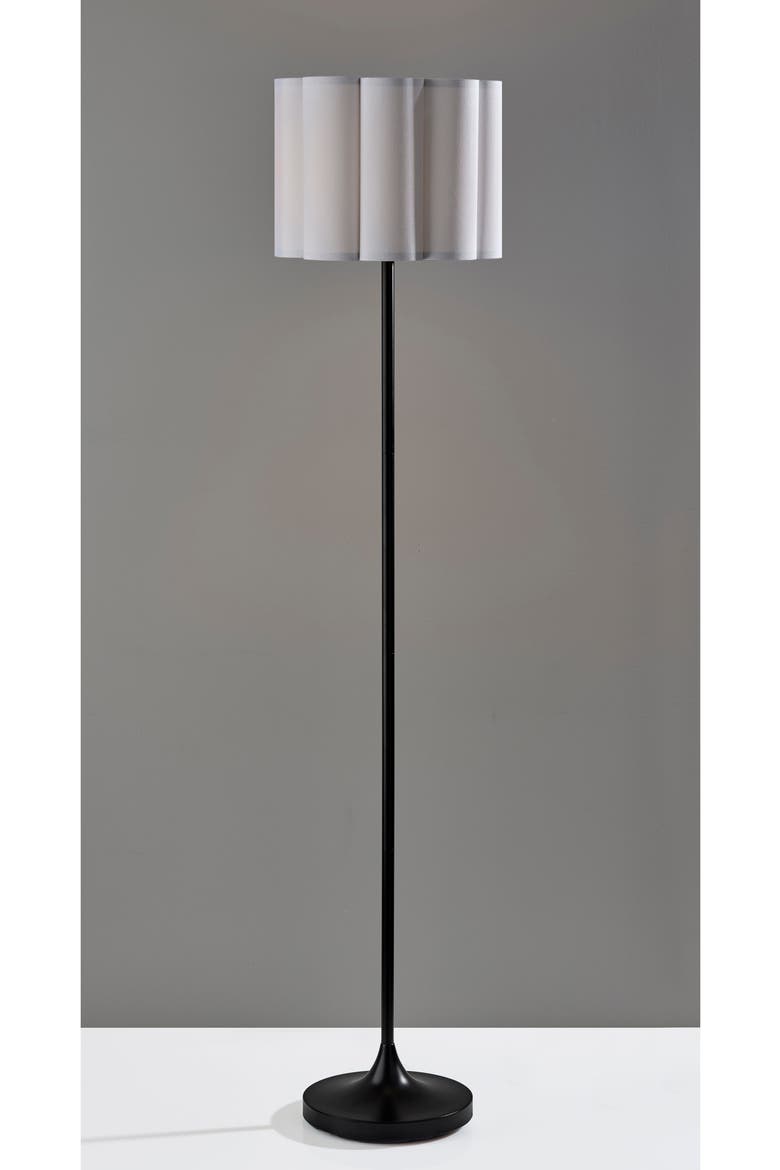 Elodie Floor Lamp, Alternate, color, BLACK