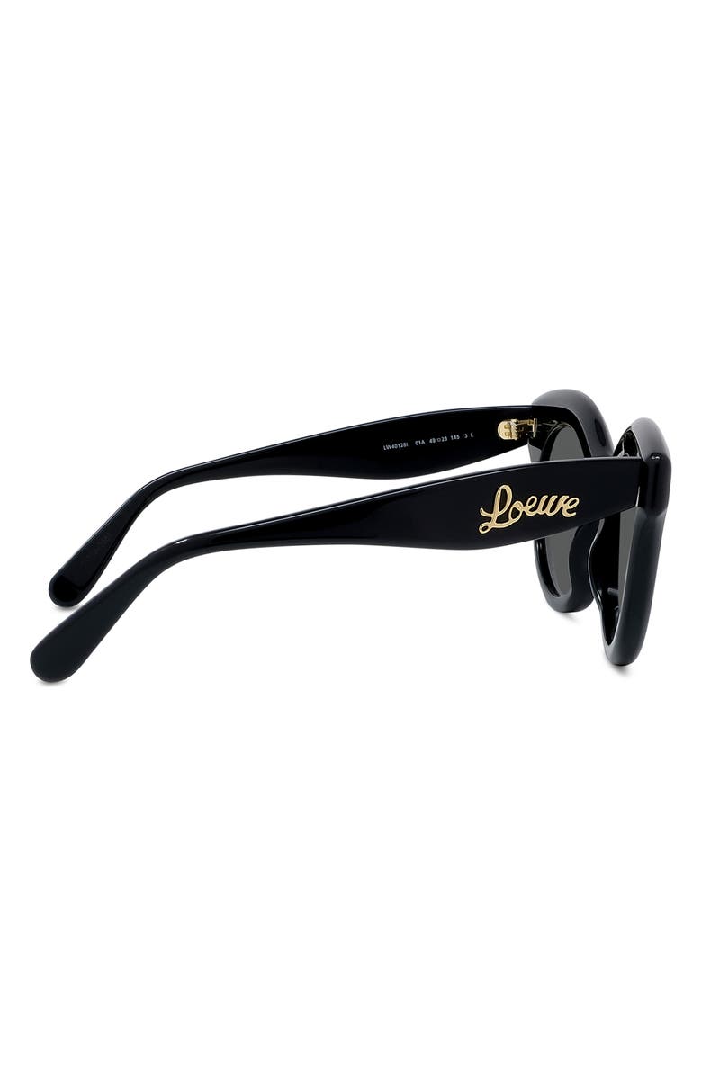 Loewe Curvy 49mm Small Round Sunglasses, Alternate, color,