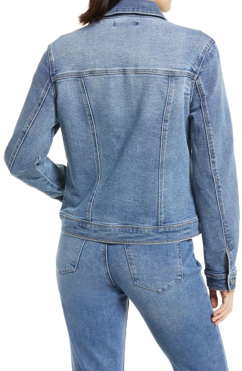 1822 Denim Re:Denim Recycled Denim Trucker Jacket, Alternate, color,