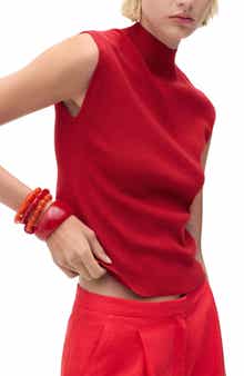 MANGO Perkins Knit Sleeveless Top