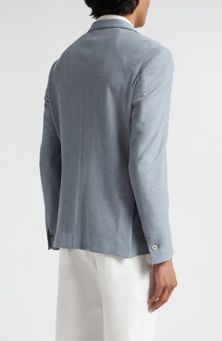 Eleventy Single Breasted Cotton Knit Sport Coat, Alternate, color,
