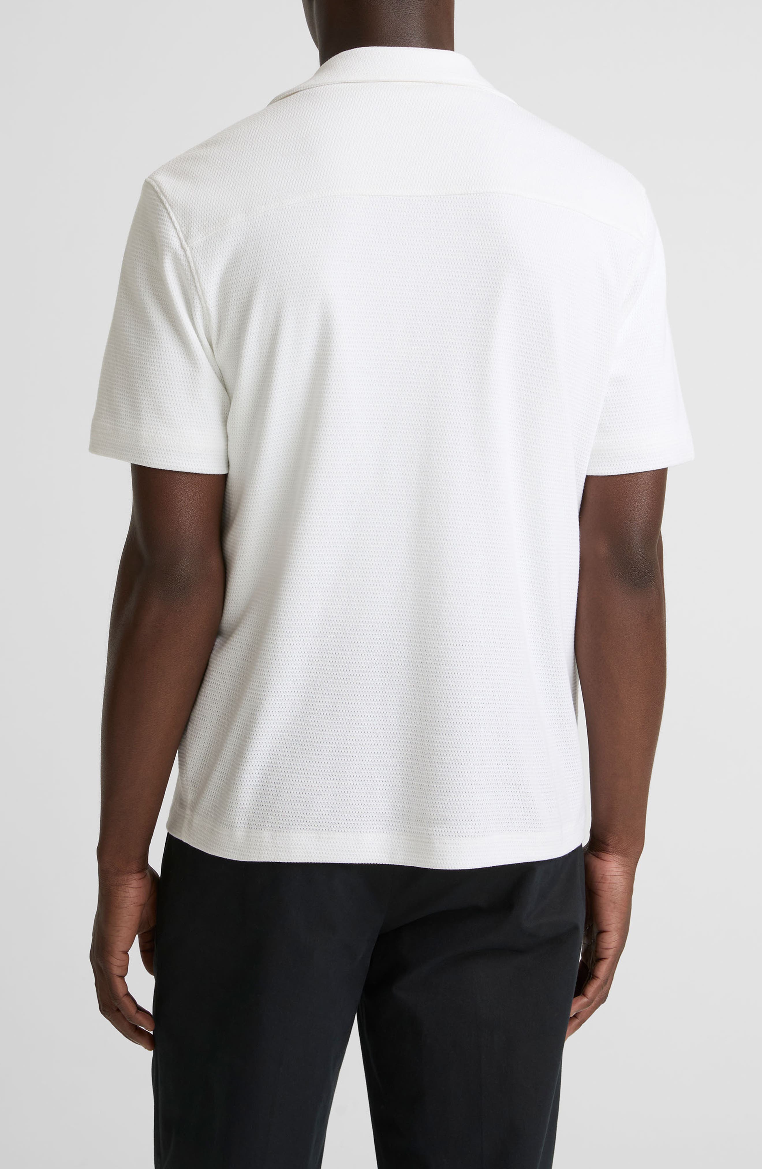 Mesh Knit Camp Shirt - image 4