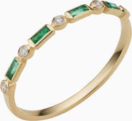 Oradina 14K Gold Crown Jewels Diamond Ring