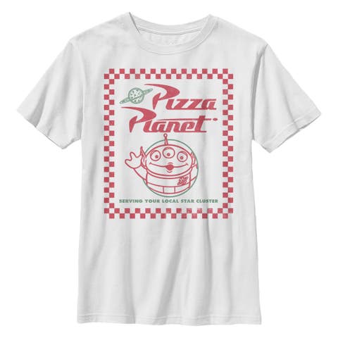 Boy's Toy Story Little Green Men Pizza Planet  Graphic T-Shirt