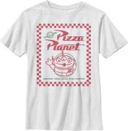 Toy Story Boys' Little Green Men Pizza Planet Short Sleeve Graphic T-Shirt