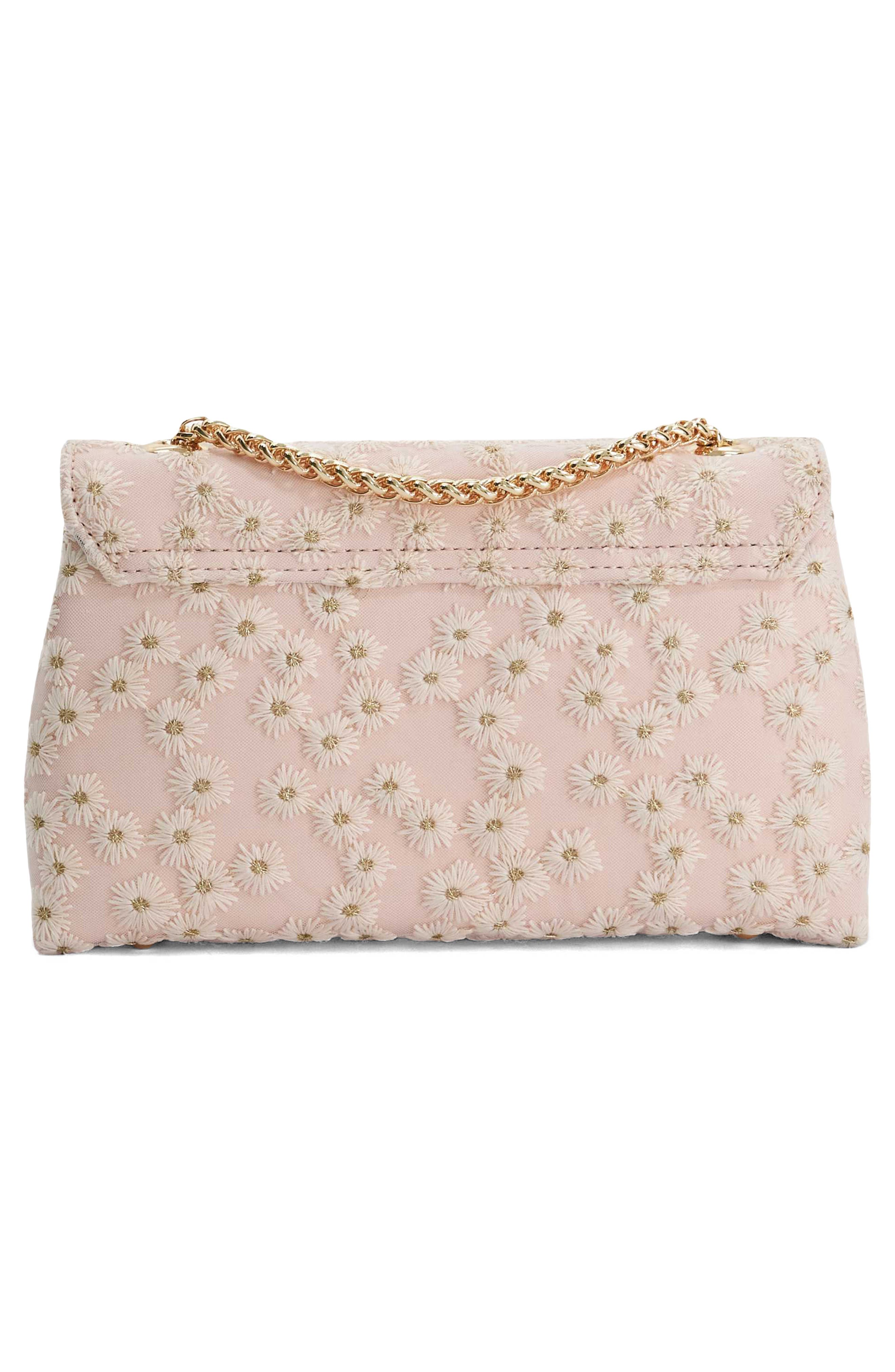 Erose Floral Embroidered Shoulder Bag, Alternate, color, PINK