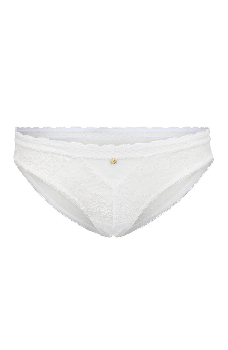 Adore Me Lucie Bikini Panties, Alternate, color, White