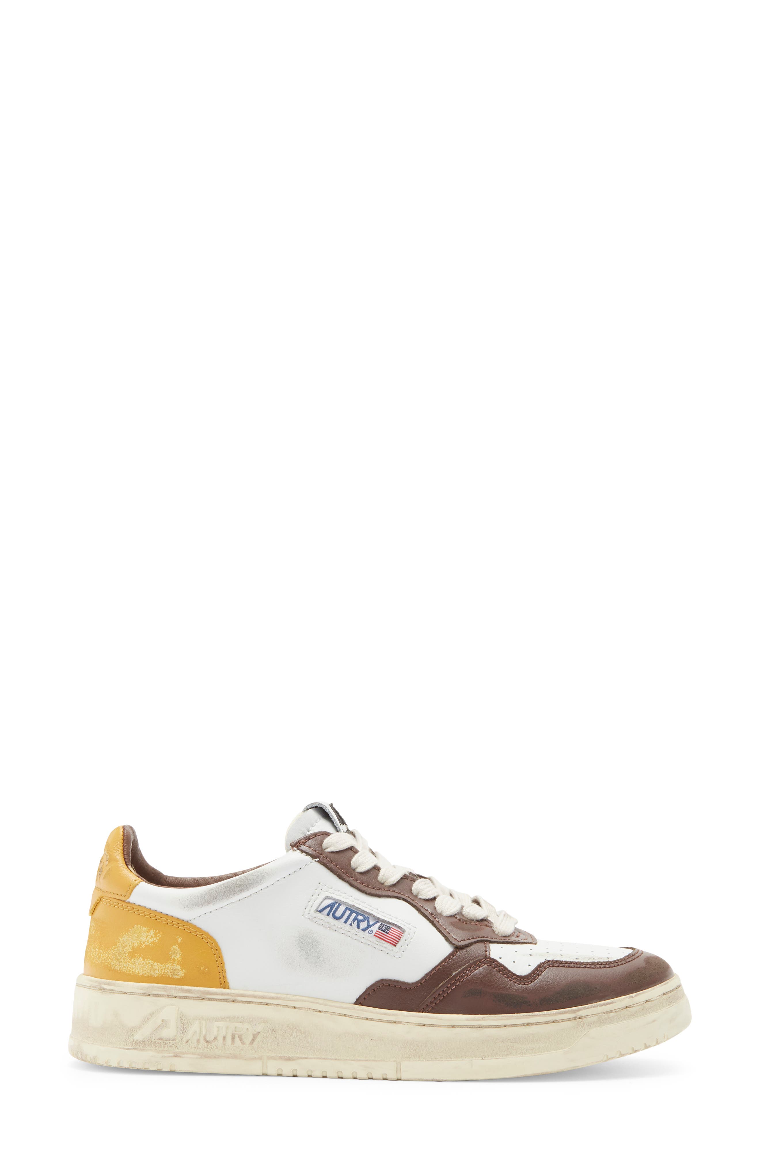 Retro Low Sneaker, Alternate, color, LEAT/ LEAT WHT/ BRN/ HON