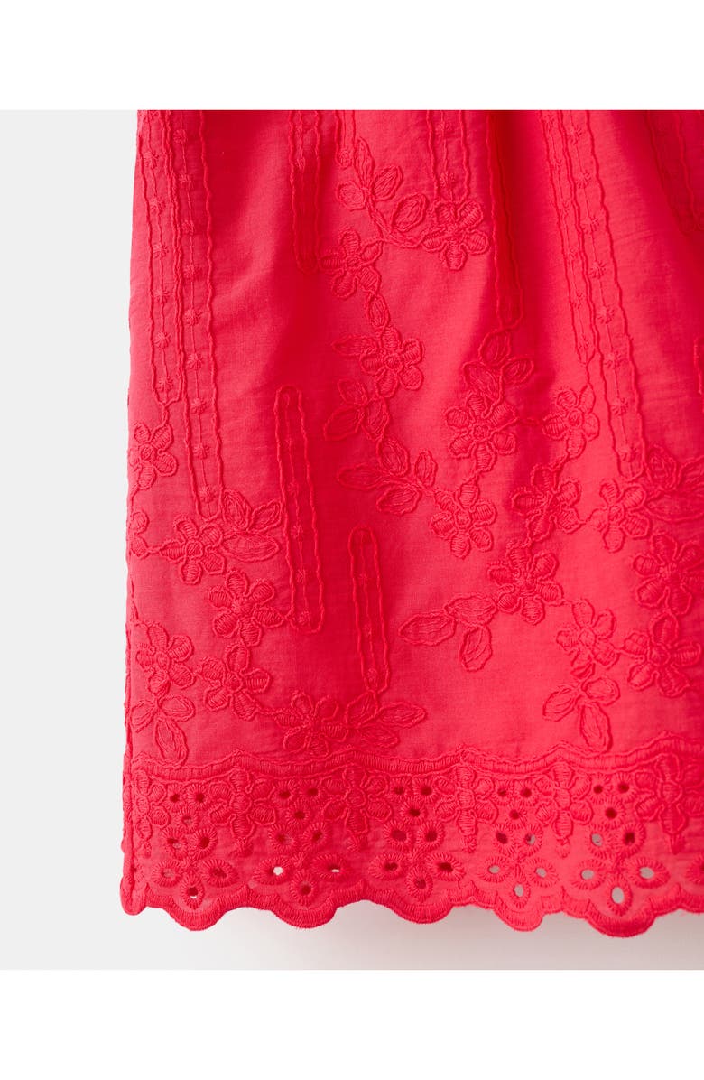 MANGO Floral Embrodiered Cotton Shorts, Alternate, color, 