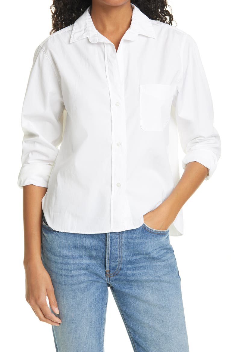 Silvio Untuckable Button-Up Shirt, Main, color, WHITE