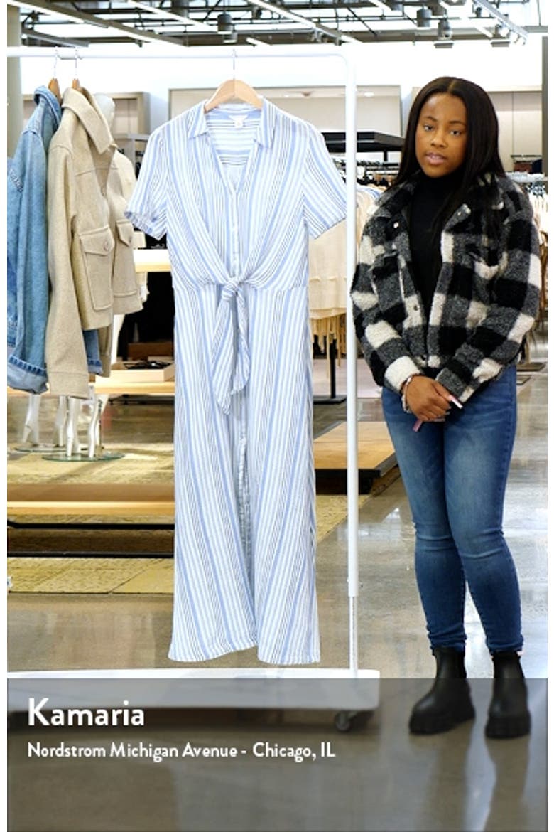 Stripe Cotton Gauze Shirtdress video