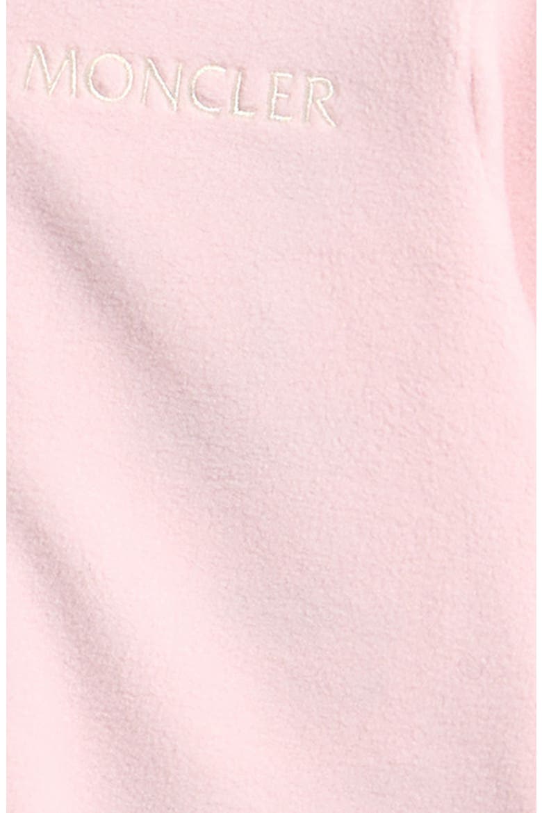 Fleece Hooded Zip Romper, Alternate, color, PINK