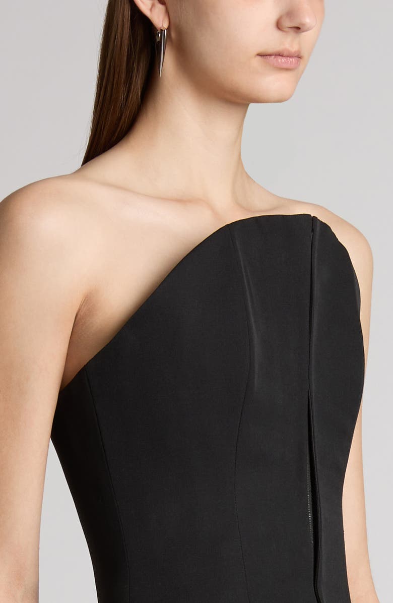 McQueen Strapless Wool Corset Top, Alternate, color,