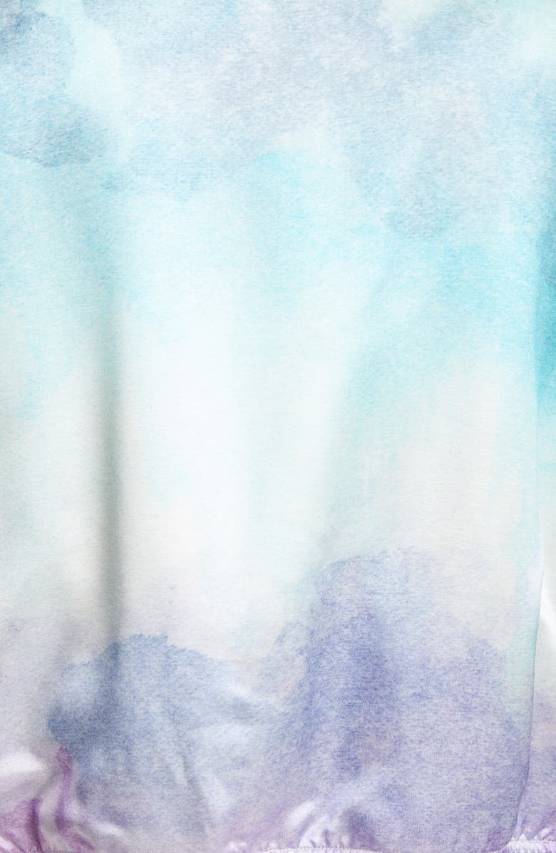 AMIRI Watercolor Satin Bomber Jacket, Alternate, color, 