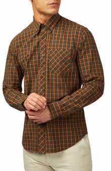 Ben Sherman Signature House Check Organic Cotton Button-Down Shirt