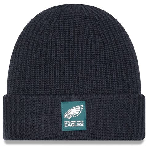 Men's New Era Charcoal Philadelphia Eagles 2025 Sideline Cold Weather Cuffed Knit Hat