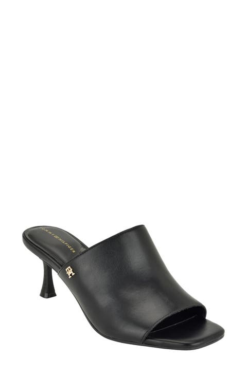 Sassey Faux Leather Slide Sandal