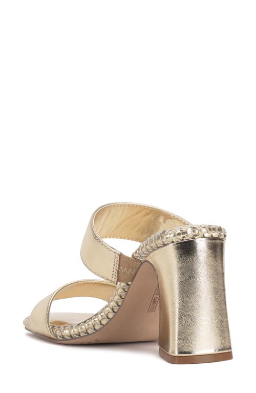 Vince Camuto Kaden Slide Sandal In Egyptian Gold