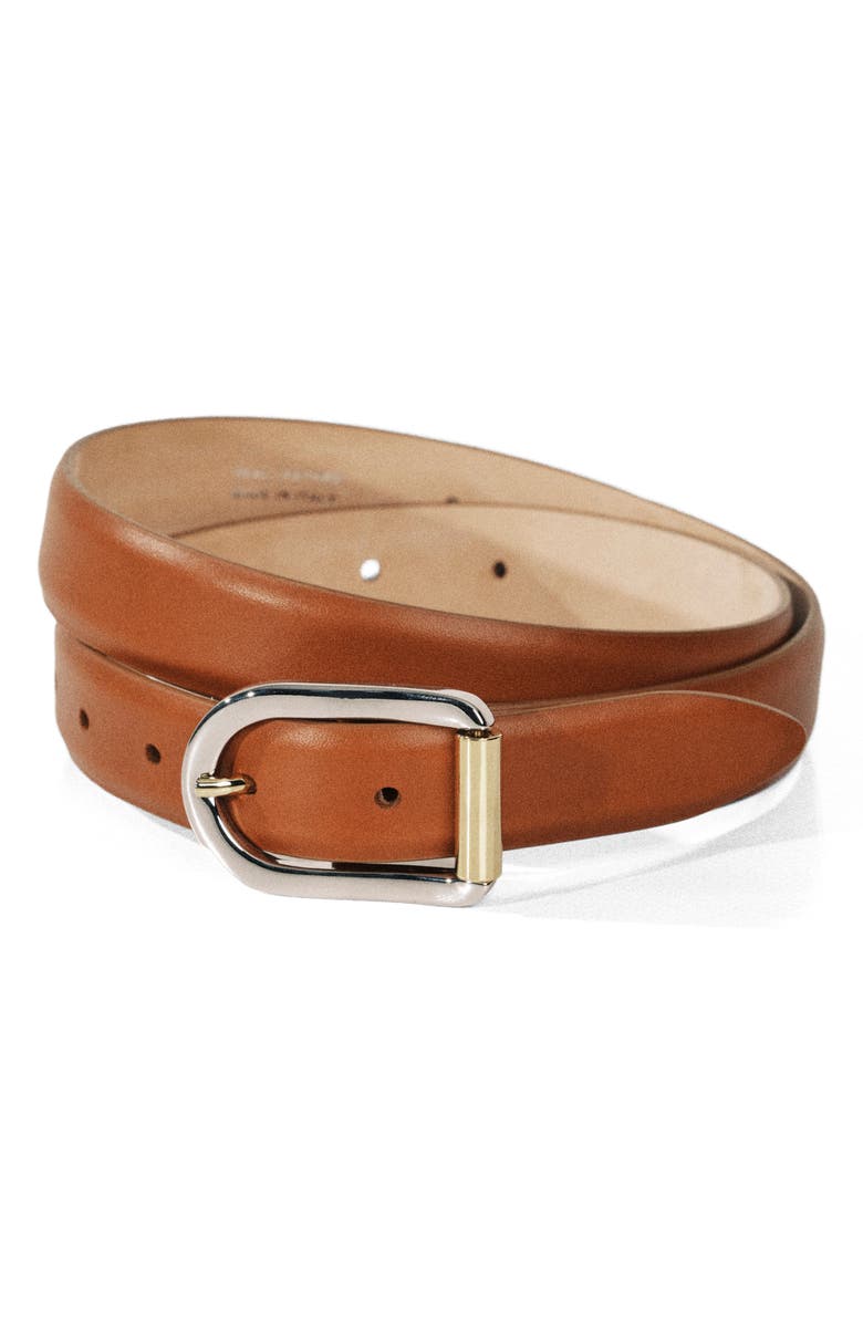 Déhanche Mija Mixed Metal Buckle Belt, Alternate, color, Terre/ Mixed Metal