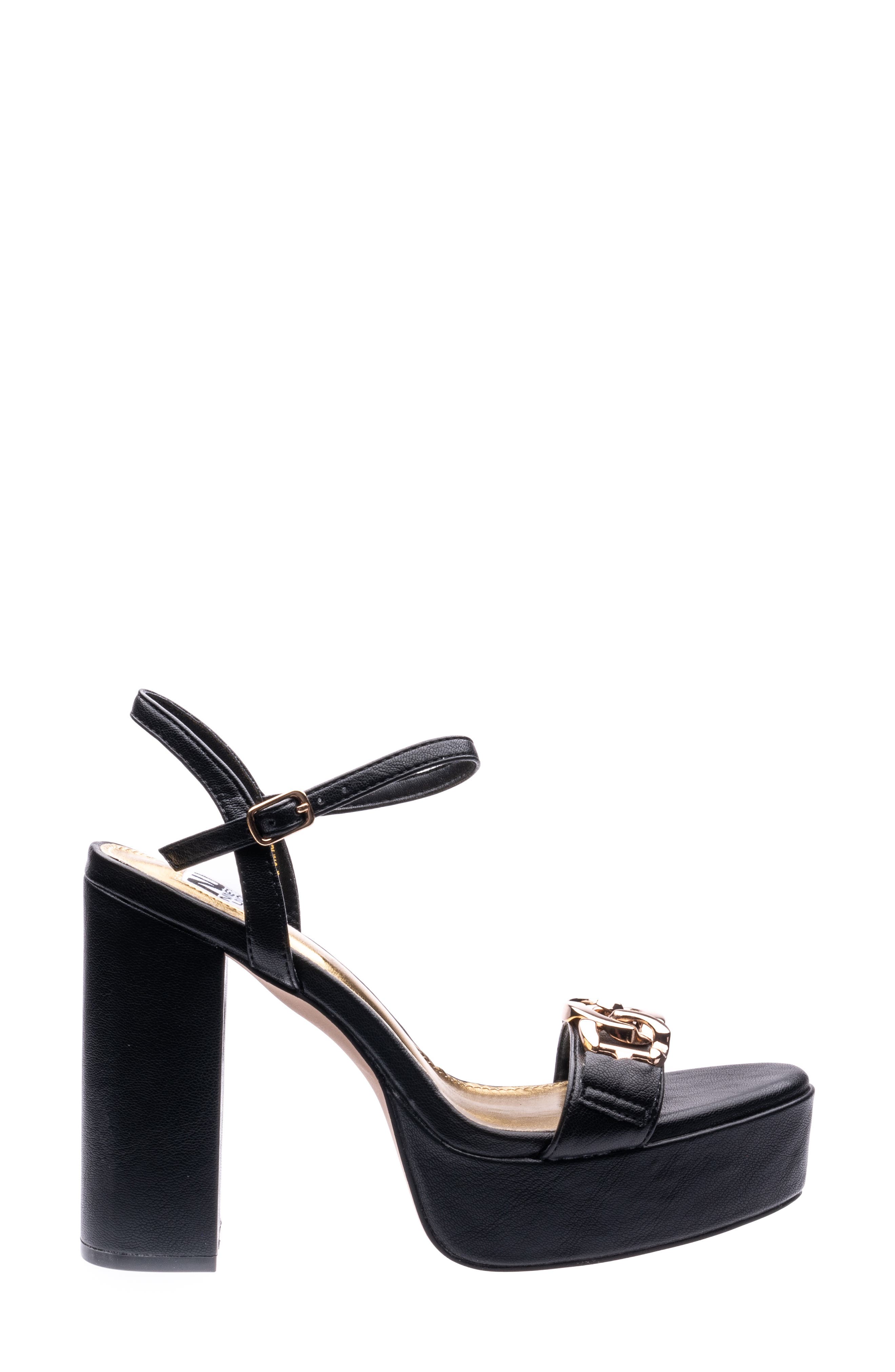 Darling Platform Heeled Sandal, Alternate, color, BLACK