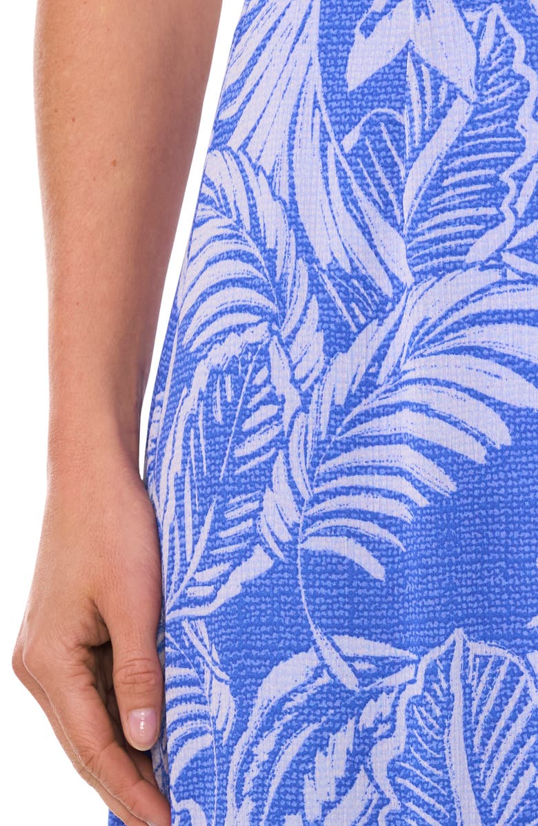 CeCe Palm Print High-Low Skirt, Alternate, color, 