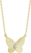 SPHERA MILANO CZ Butterfly Necklace