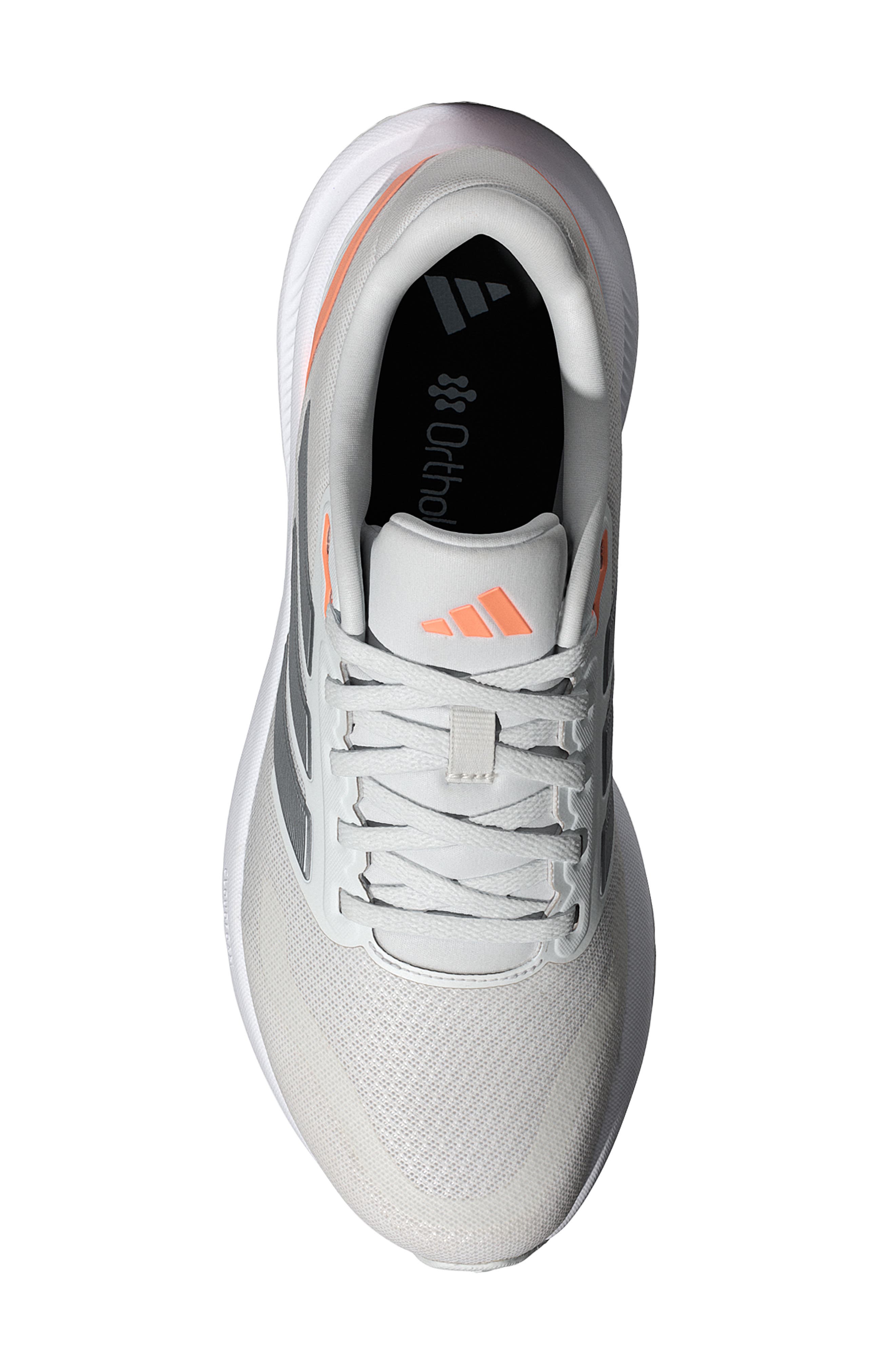 adidas Runfalcon 5 Running Shoe, Alternate, color, White/ Iron Met./ Orange