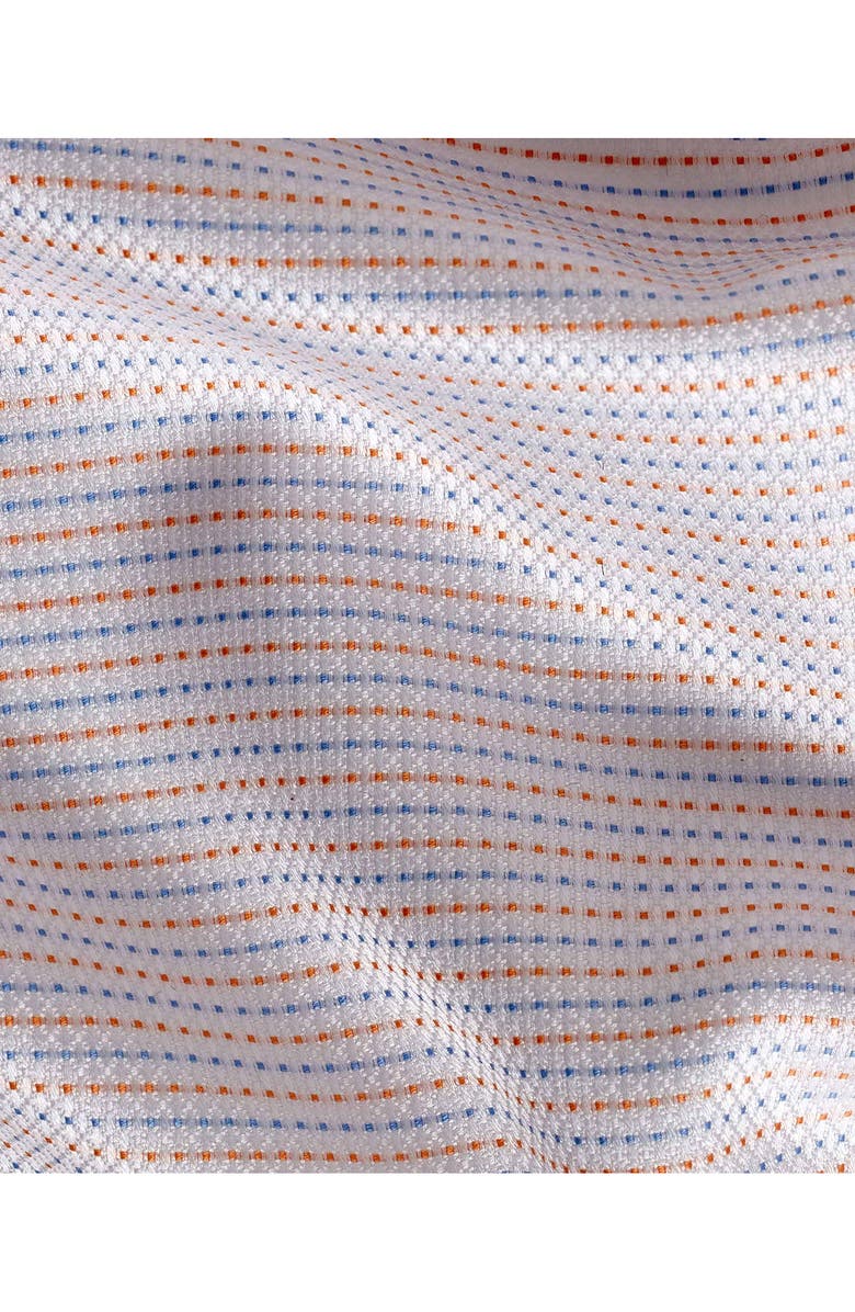 David Donahue Trim Fit Micro Dobby Dot Dress Shirt, Alternate, color, 