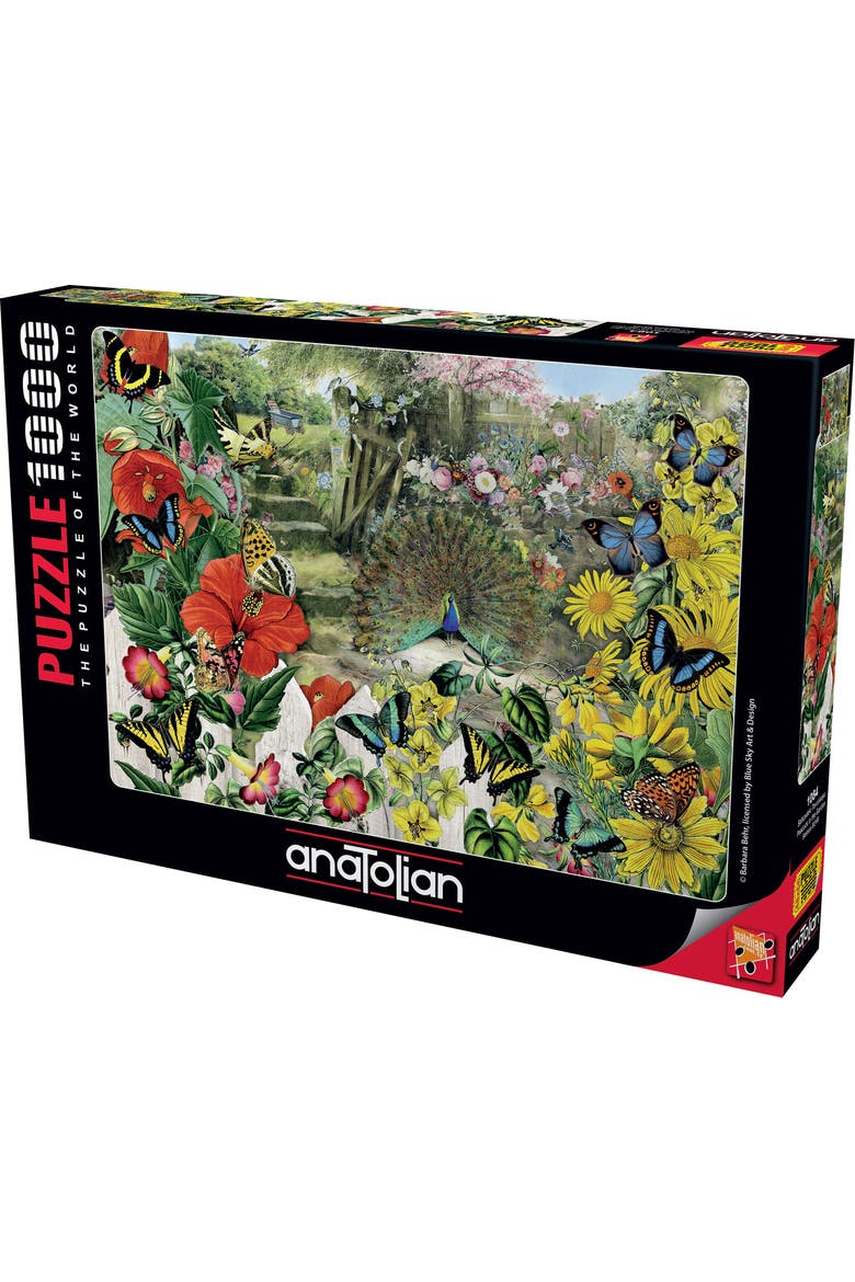 Peacock in the Garden 1000 piece Jigsaw Puzzle for Adults, Main, color, Multicolor