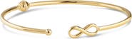 DEVATA Infinity Bangle Bracelet in 14K Gold