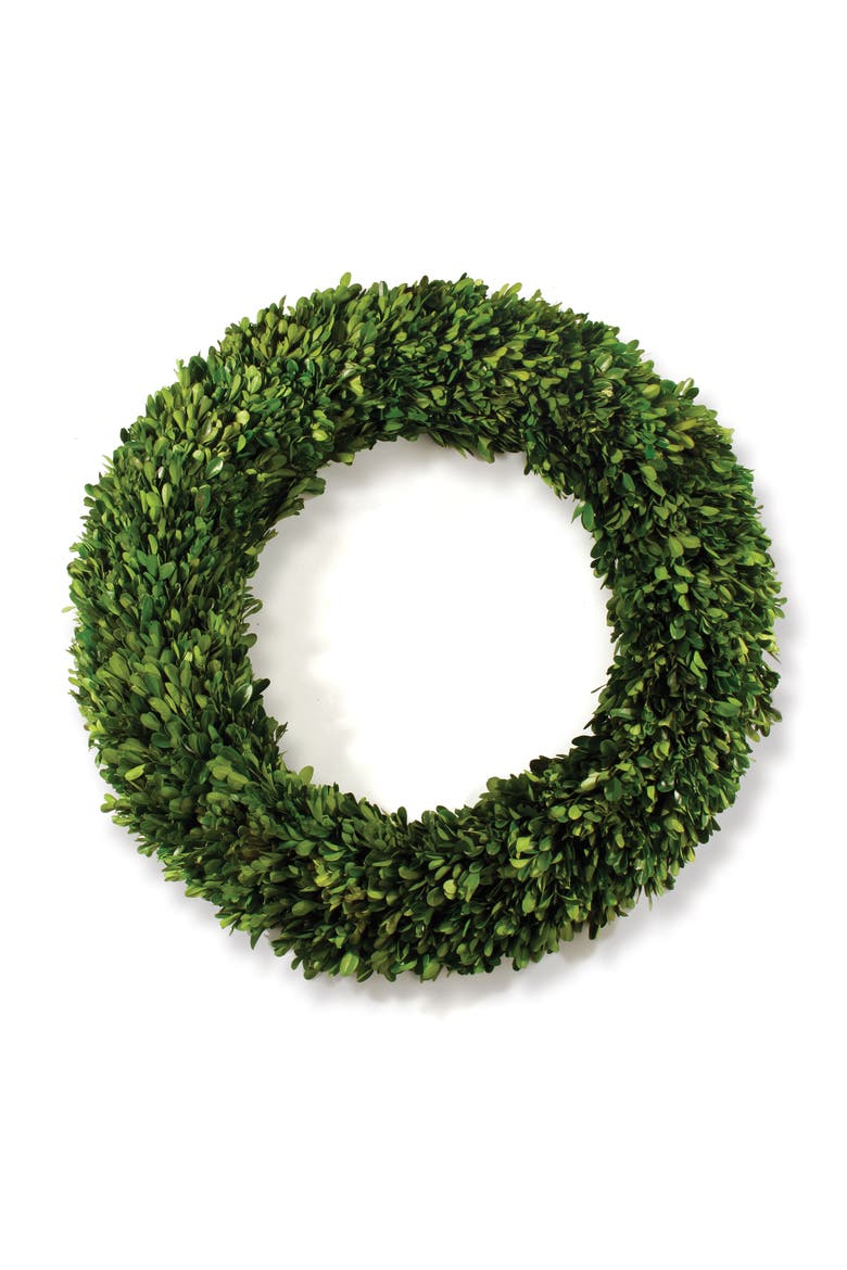 Boxwood Wreath, Main, color, Green