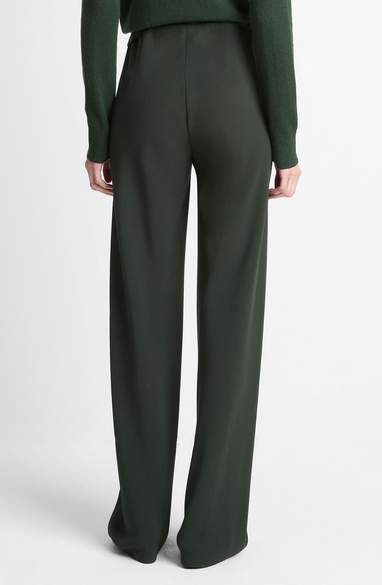 Vince Colette High Waist Crepe Bias Pants, Alternate, color, Verde