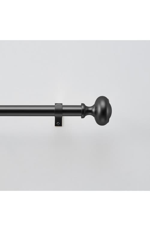Dkny Barrett 36" To 66" Adjustable Curtain Rod In Black