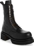 Rick Owens Bogun Platform Lace-Up Boot Bogun Platform Lace-Up Boot Bogun Platform Lace-Up Boot Bogun Platform Lace-Up Boot