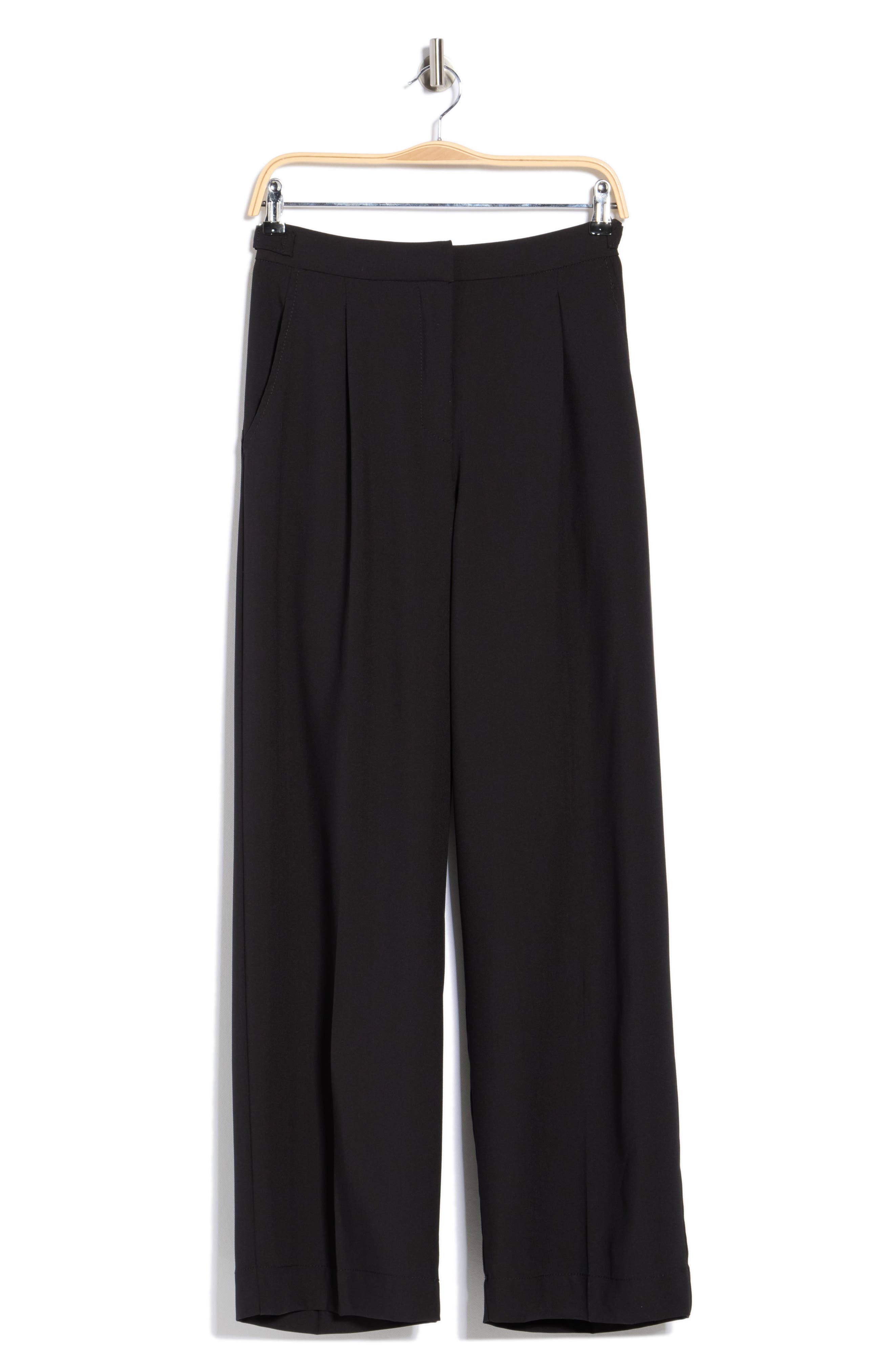 MAX STUDIO Woven Pleat Front Trousers