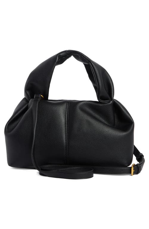 Bcbg Pleated Top Handle Bag In Black
