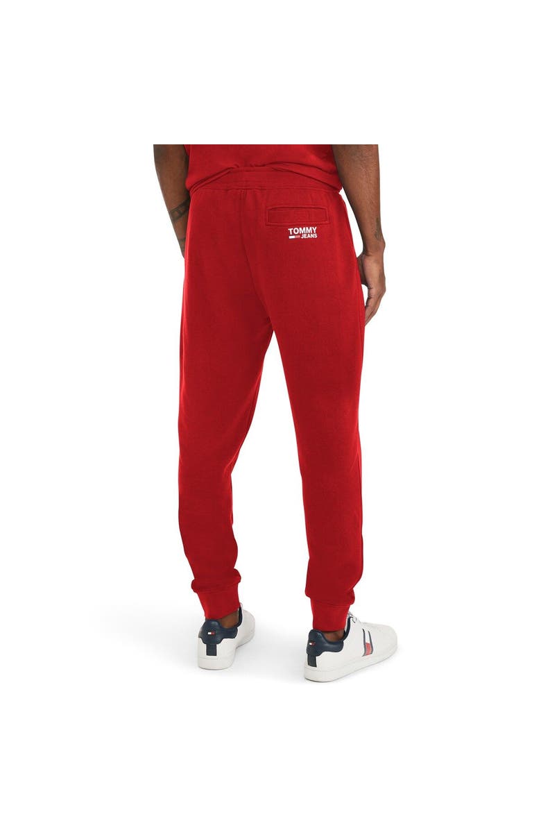 TOMMY JEANS Men's Tommy Jeans Red Atlanta Hawks Carl Bi-Blend Fleece Jogger Pants, Alternate, color, Red