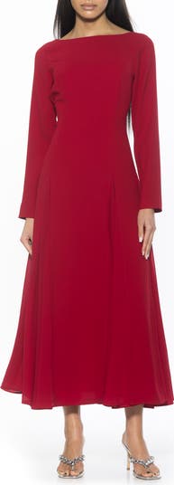 Alexia Admor ★ Elodie フローラル 長袖 マキシ丈 ワンピース Alexia Admor Elodie Floral Long Sleeve Maxi Dress