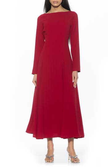 ALEXIA ADMOR ALEXIA ADMOR ELODIE FLORAL LONG SLEEVE MAXI DRESS