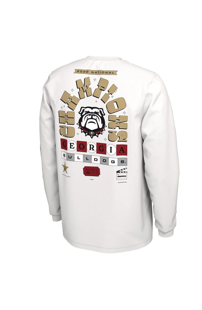 Nike Men's Nike White Georgia Bulldogs College Football Playoff 2022 National Champions Celebration Long Sleeve T-Shirt, Alternate, color, 