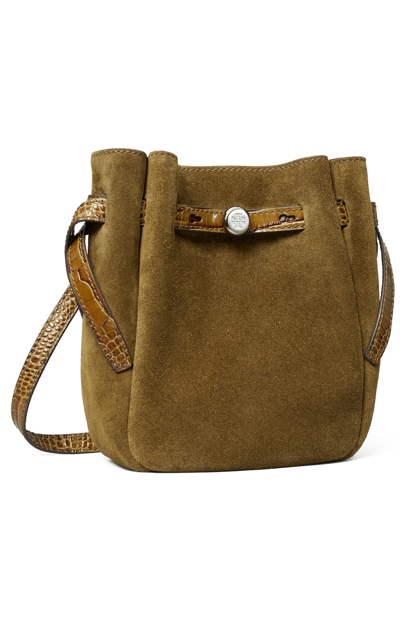 Tory Burch Romy Small Crossbody, Alternate, color, Deep Olive