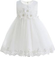 Tulleen Embroidered Blooming Bow Dress