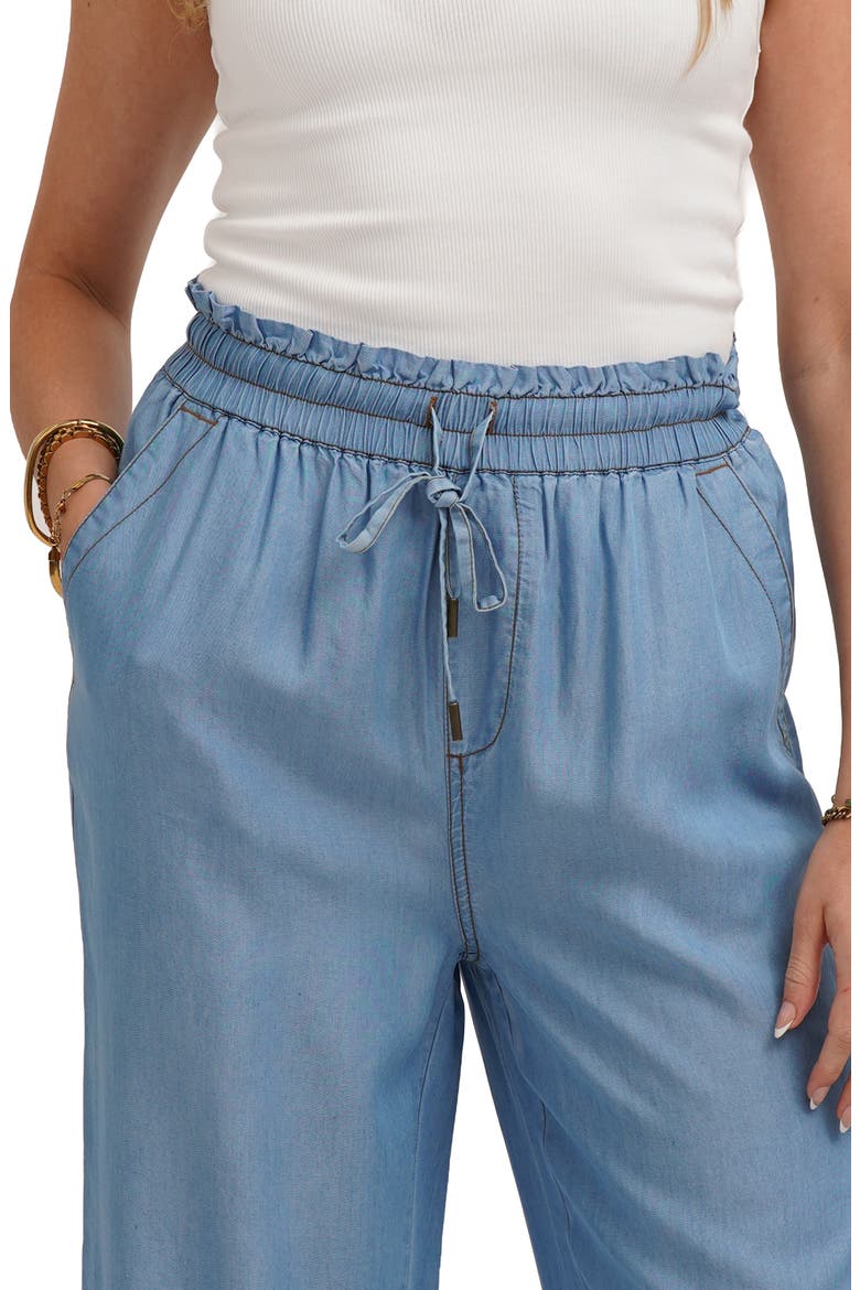 Pull On Wide Leg Pants, Alternate, color, MISTY DENIM
