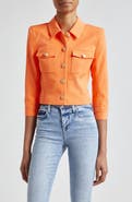 L'AGENCE Kumi Fitted Crop Jacket