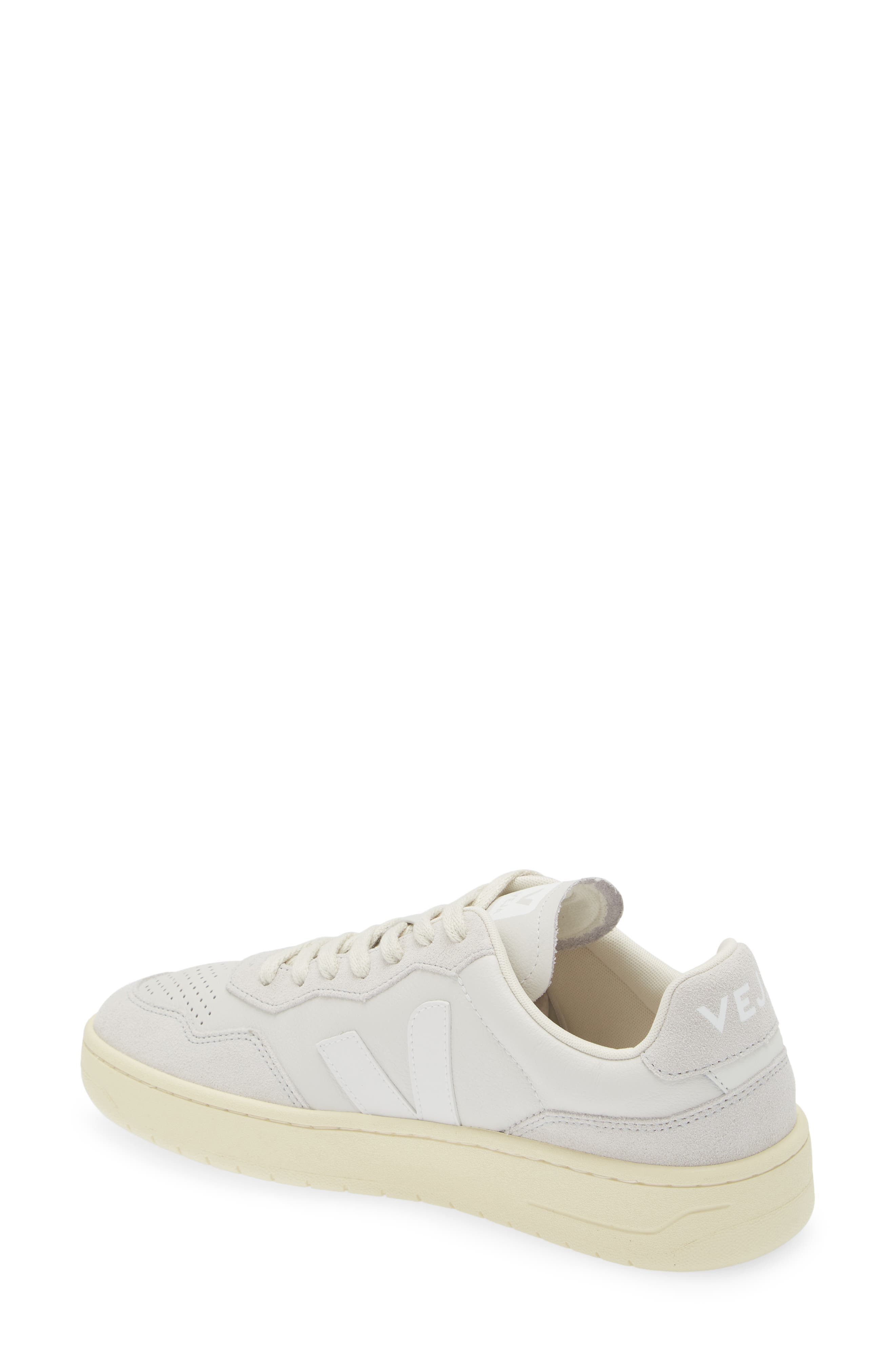 Veja V-90 Leather Sneaker, Alternate, color, 