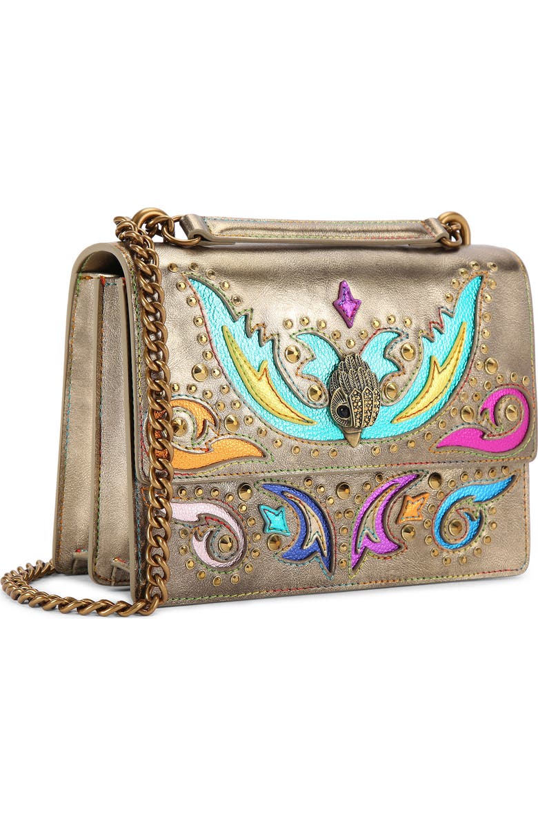 Kurt Geiger London Shoreditch Western Leather Crossbody Bag, Alternate, color, Open Brown