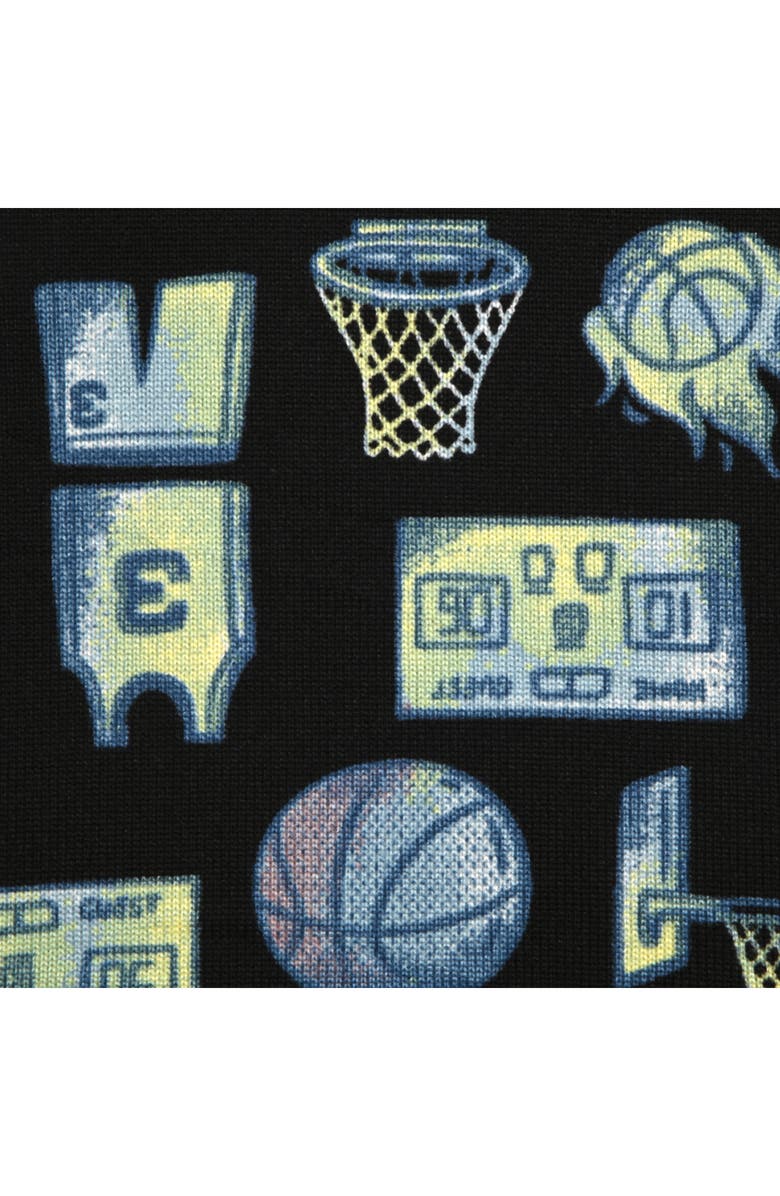 SLEEP ON IT Kids' Game Day Fitted Short Sleeve Two-Piece Pajamas, Alternate, color, Black